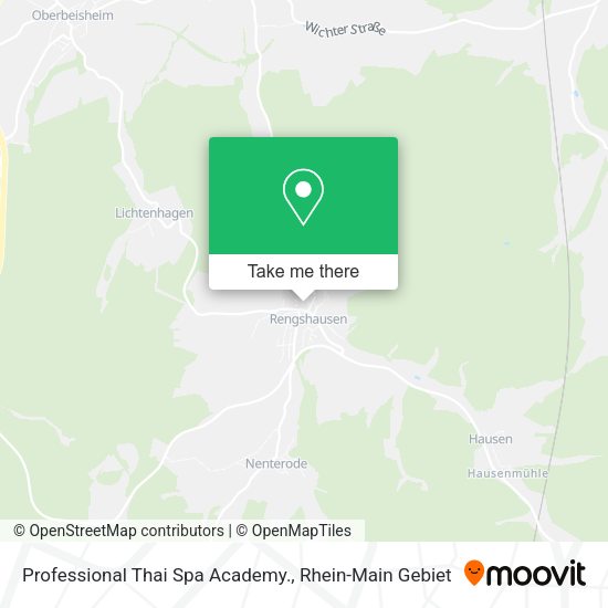 Карта Professional Thai Spa Academy.