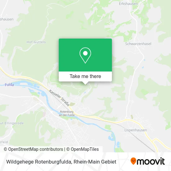 Карта Wildgehege Rotenburgfulda