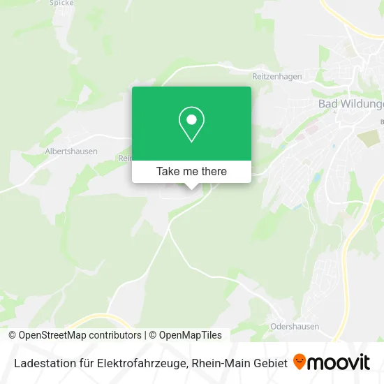 Карта Ladestation für Elektrofahrzeuge