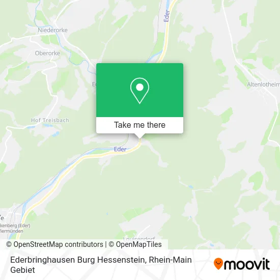 Карта Ederbringhausen Burg Hessenstein