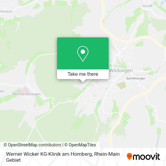 Карта Werner Wicker KG-Klinik am Homberg