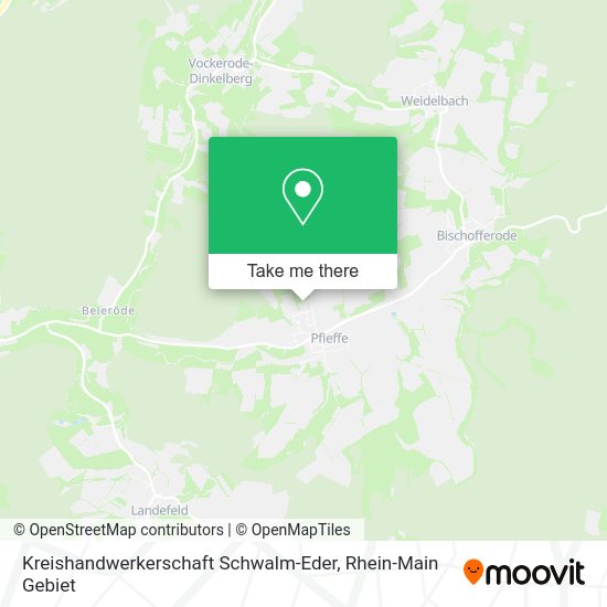 Карта Kreishandwerkerschaft Schwalm-Eder