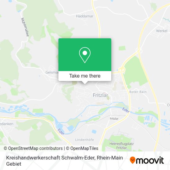 Карта Kreishandwerkerschaft Schwalm-Eder