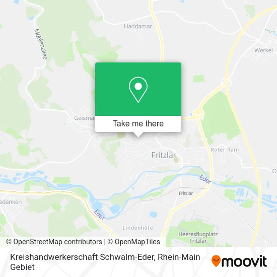 Карта Kreishandwerkerschaft Schwalm-Eder