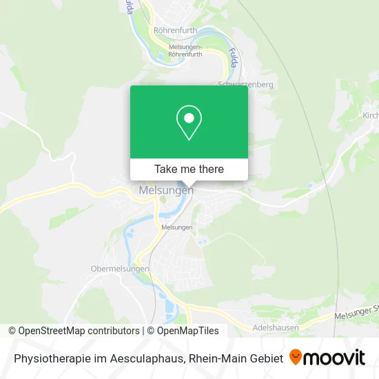 Карта Physiotherapie im Aesculaphaus