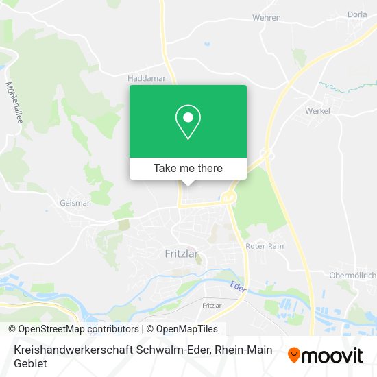 Карта Kreishandwerkerschaft Schwalm-Eder