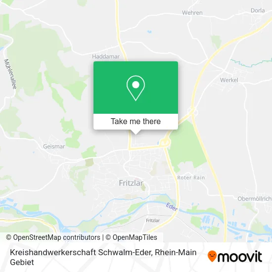 Карта Kreishandwerkerschaft Schwalm-Eder