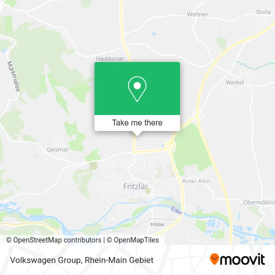 Карта Volkswagen Group