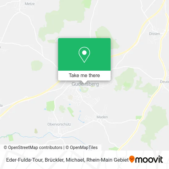 Карта Eder-Fulda-Tour, Brückler, Michael