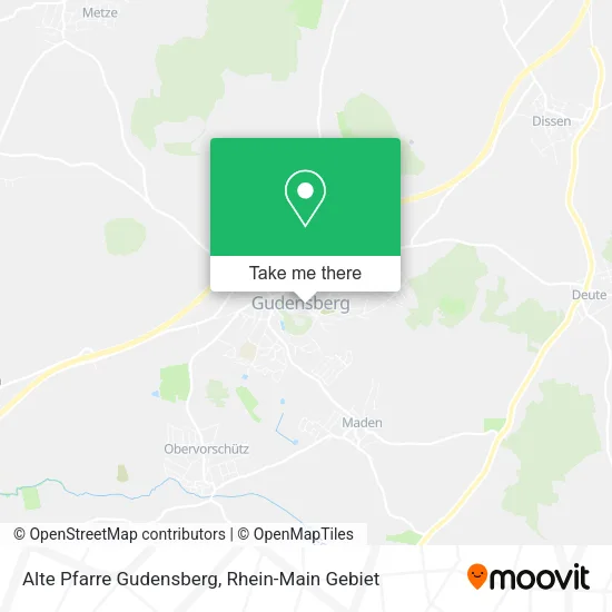 Карта Alte Pfarre Gudensberg