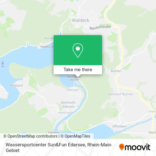 Карта Wassersportcenter Sun&Fun Edersee