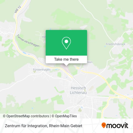 Карта Zentrum für Integration