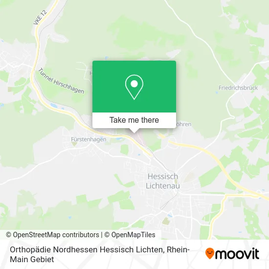 Карта Orthopädie Nordhessen Hessisch Lichten