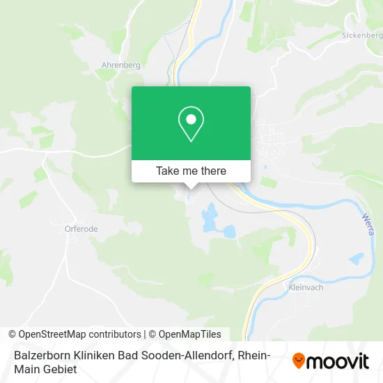 Карта Balzerborn Kliniken Bad Sooden-Allendorf