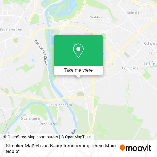 Карта Strecker Maßivhaus Bauunternehmung
