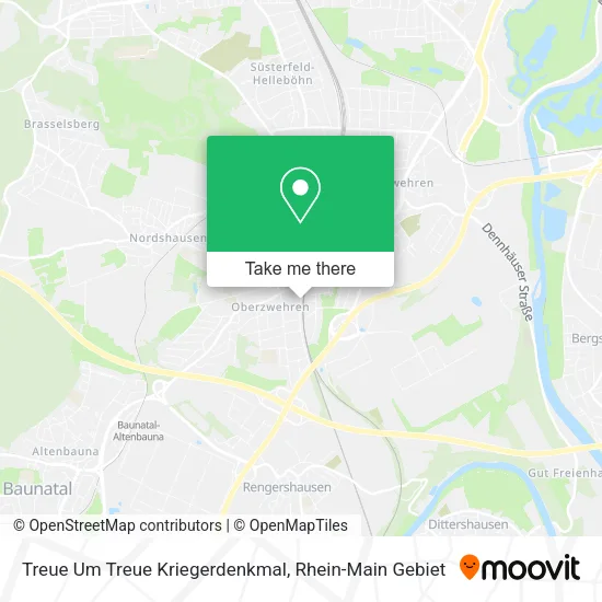 Карта Treue Um Treue Kriegerdenkmal