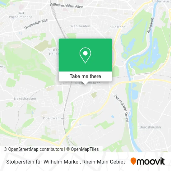 Карта Stolperstein für Wilhelm Marker