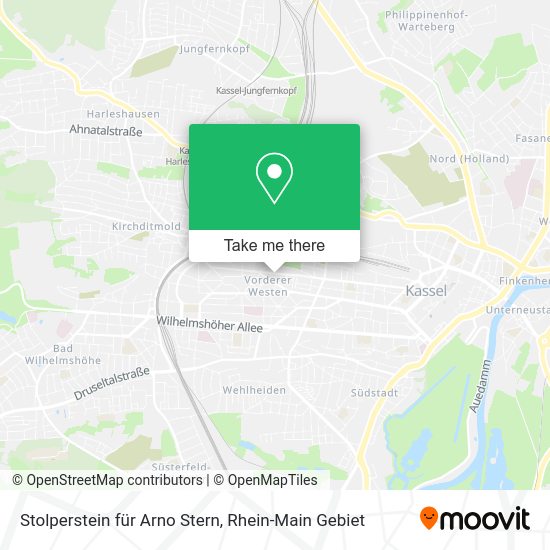 Карта Stolperstein für Arno Stern