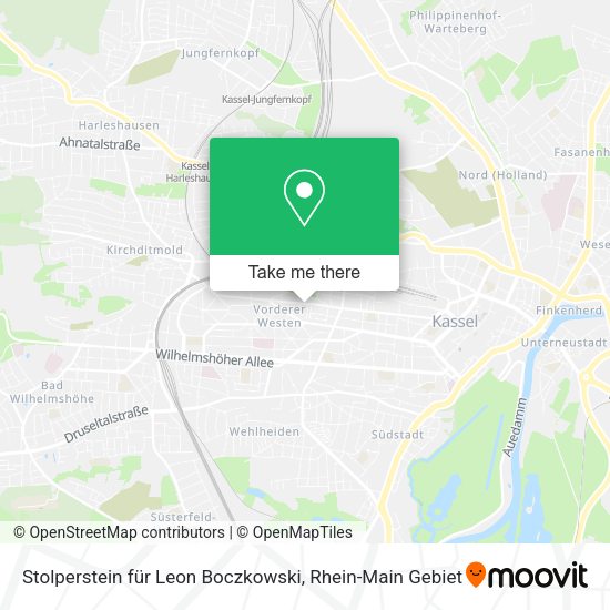 Карта Stolperstein für Leon Boczkowski