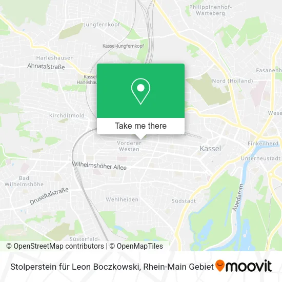 Карта Stolperstein für Leon Boczkowski