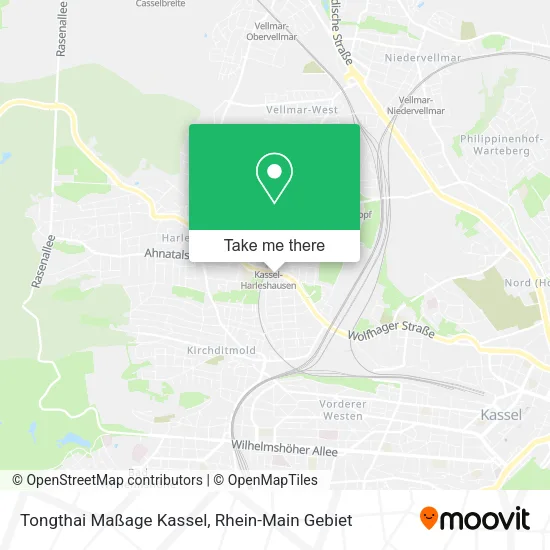 Карта Tongthai Maßage Kassel