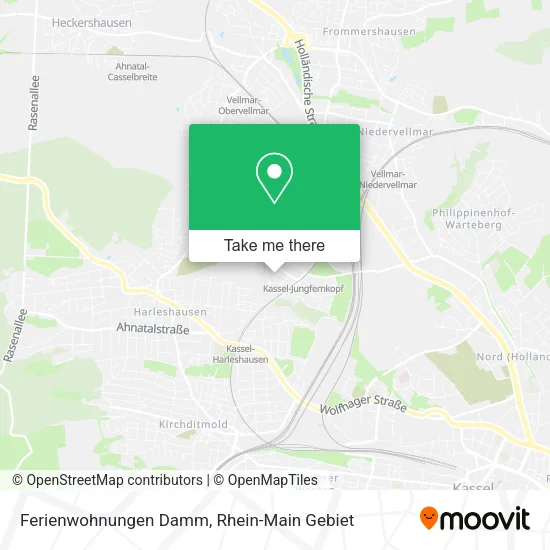 Карта Ferienwohnungen Damm