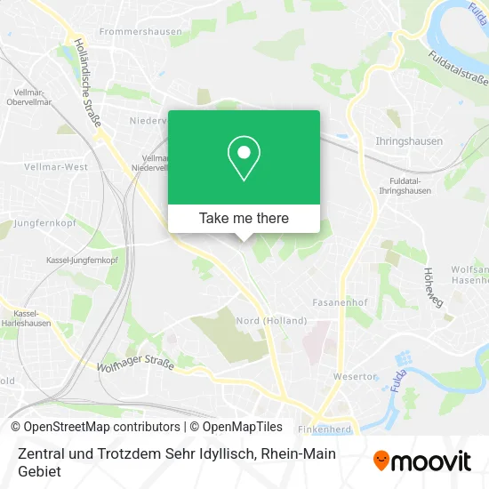Карта Zentral und Trotzdem Sehr Idyllisch