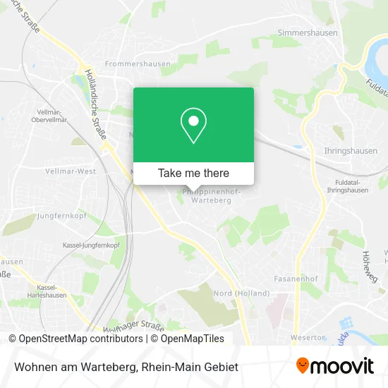 Карта Wohnen am Warteberg