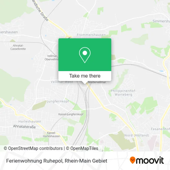 Карта Ferienwohnung Ruhepol