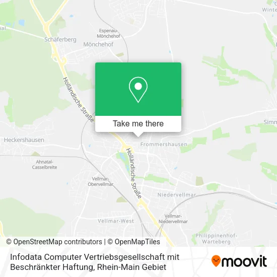 Карта Infodata Computer Vertriebsgesellschaft mit Beschränkter Haftung