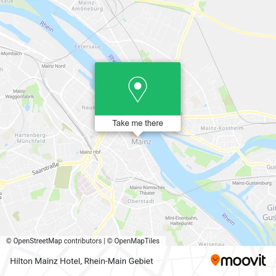 Карта Hilton Mainz Hotel