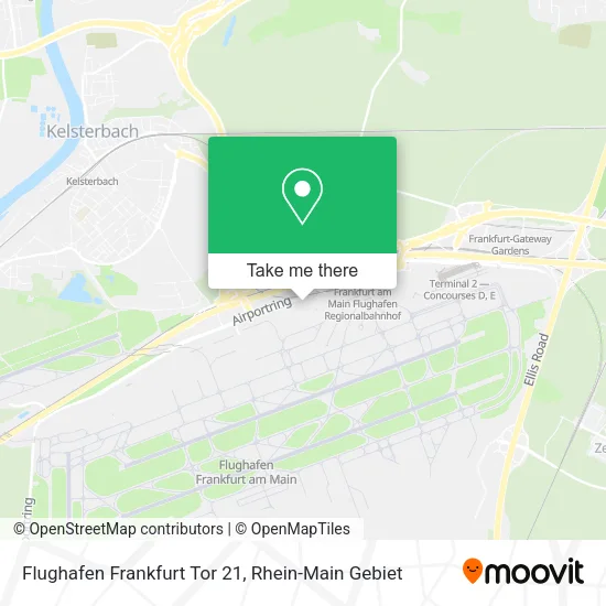 Карта Flughafen Frankfurt Tor 21