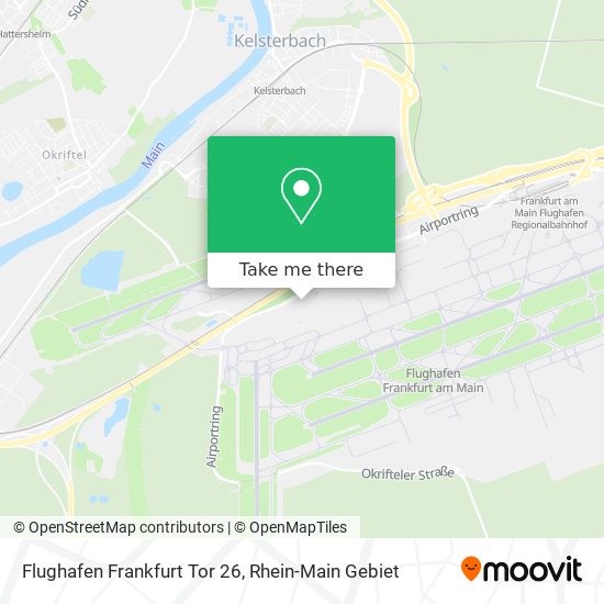 Flughafen Frankfurt Tor 26 map