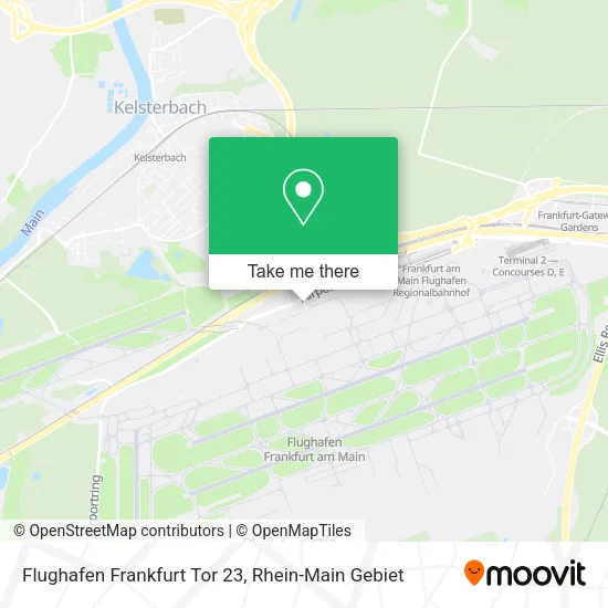 Карта Flughafen Frankfurt Tor 23