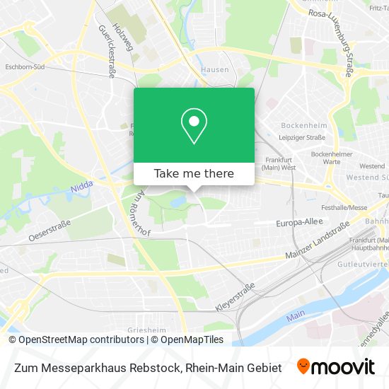 Zum Messeparkhaus Rebstock map