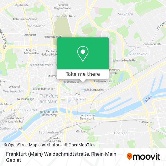 Frankfurt (Main) Waldschmidtstraße map