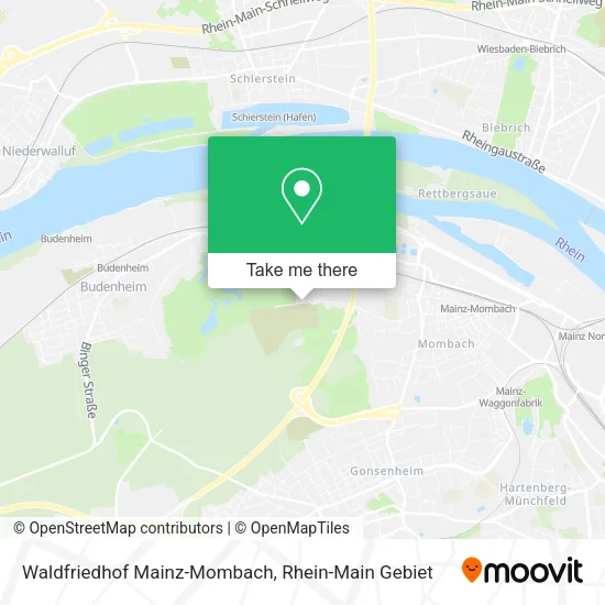 Карта Waldfriedhof Mainz-Mombach