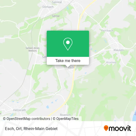 Esch, Ort map