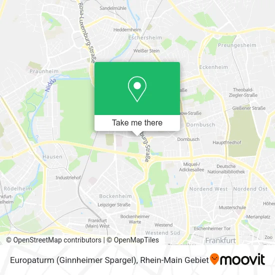 Карта Europaturm (Ginnheimer Spargel)