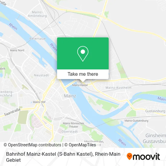 Карта Bahnhof Mainz-Kastel (S-Bahn Kastel)