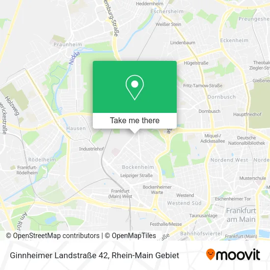 Карта Ginnheimer Landstraße 42