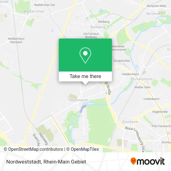 Карта Nordweststadt