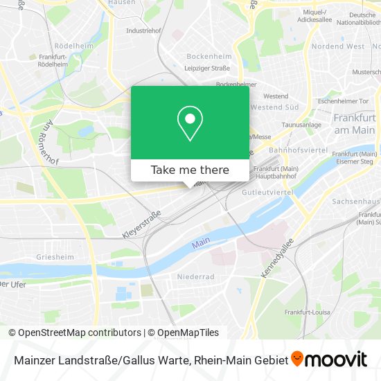 Mainzer Landstraße / Gallus Warte map