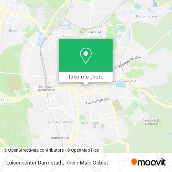 Luisencenter Darmstadt map