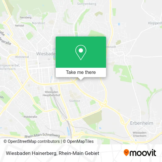 Карта Wiesbaden Hainerberg