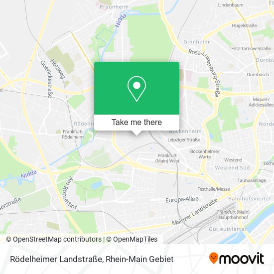 Rödelheimer Landstraße map