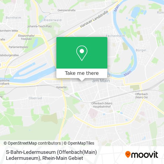 S-Bahn-Ledermuseum (Offenbach(Main) Ledermuseum) map