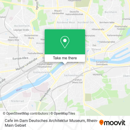 Карта Cafe im Dam Deutsches Architektur Museum