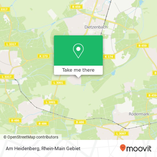 Am Heidenberg map