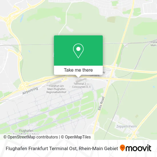 Карта Flughafen Frankfurt Terminal Ost